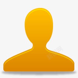 用户黄色图标png_新图网 https://ixintu.com customer face person user yellow 人 客户 用户 的脸 黄色的