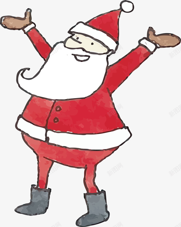 开心欢呼的手绘圣诞老人矢量图ai免抠素材_新图网 https://ixintu.com 圣诞老人 圣诞节 手绘圣诞老人 欢呼 欢呼的圣诞老人 矢量png 矢量图