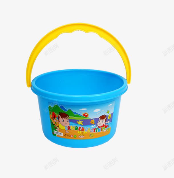 卡通水桶png免抠素材_新图网 https://ixintu.com 儿童 水桶 玩具桶 玩具水桶