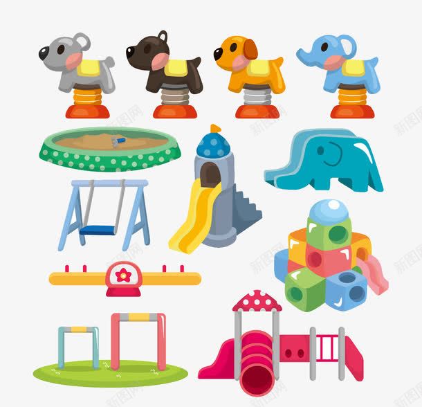 彩色儿童玩具png免抠素材_新图网 https://ixintu.com 儿童玩具 卡通玩具 手绘玩具 游乐场 玩具 轮船