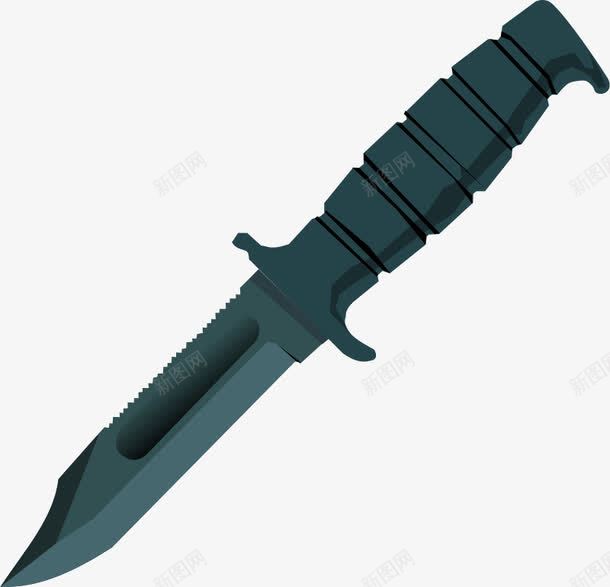 深蓝色的匕首png免抠素材_新图网 https://ixintu.com 一把匕首 刀 匕首 蓝色匕首