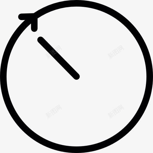 光时钟的轮廓图标png_新图网 https://ixintu.com 圆 圆形时钟 定时器 挂钟 时钟 时间