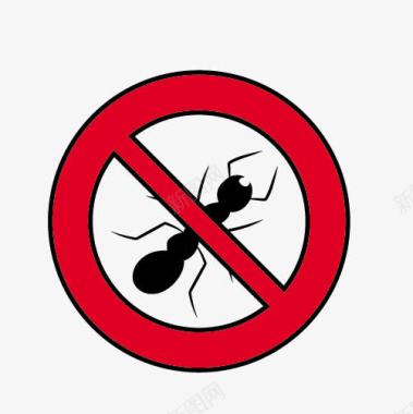 有害蚂蚁标志图标图标