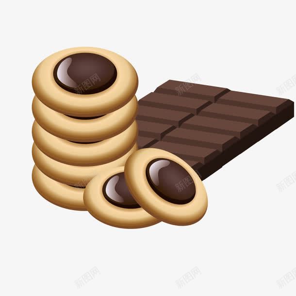 巧克力甜甜圈png免抠素材_新图网 https://ixintu.com 图案 巧克力 甜甜圈