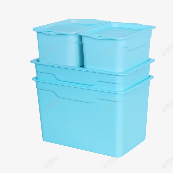 蓝色收纳箱png免抠素材_新图网 https://ixintu.com 塑料 塑料制品 塑料收纳箱 收纳盒 收纳箱 环保塑料 蓝色