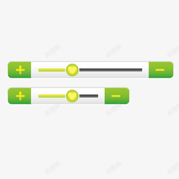 绿色音量增减png免抠素材_新图网 https://ixintu.com 减弱 商务 增加 滑动 科技 绿色