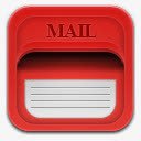 红色的邮箱图标png_新图网 https://ixintu.com mail 邮筒