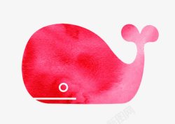 红色鲸鱼素材