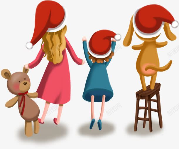 背对着的人png免抠素材_新图网 https://ixintu.com 圣诞 圣诞图片 圣诞库 圣诞库图片 圣诞素材 帽子 彩色 手绘
