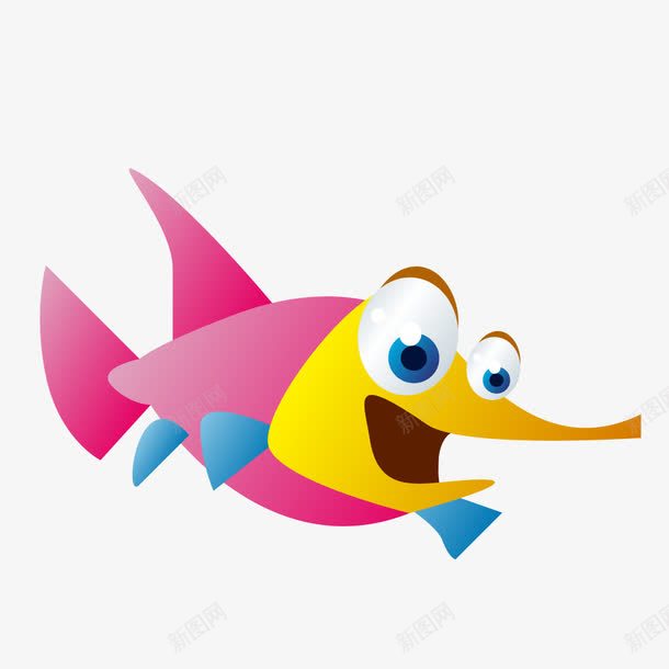 卡通可爱装饰海洋动物海报png免抠素材_新图网 https://ixintu.com 动物可爱 卡通动物 卡通小鱼 卡通海洋动物 萌萌哒的小动物 装饰卡通 鱼的种类