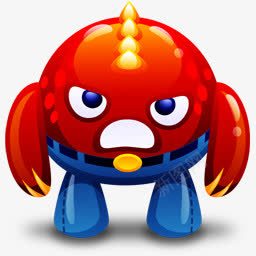 红色怪物愤怒的图标png_新图网 https://ixintu.com angry monster red upset 心烦意乱 怪物 愤怒的 红色的