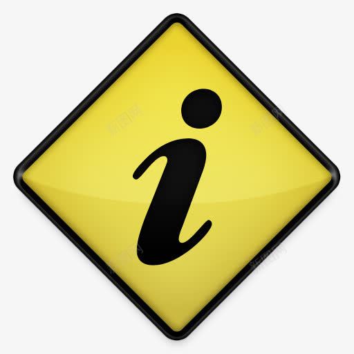 信息黄色道路标志图标png_新图网 https://ixintu.com information 信息