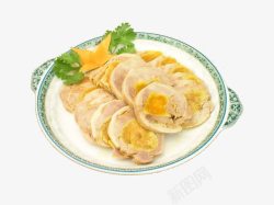 美味蛋黄鸭卷素材