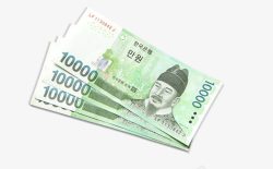 韩币韩币钞票高清图片