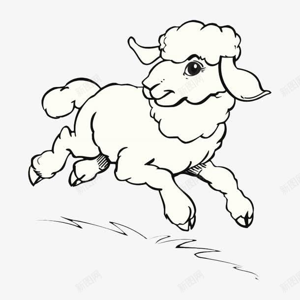 手绘小羊png免抠素材_新图网 https://ixintu.com png图形 png装饰 小羊 手绘画 羊 装饰
