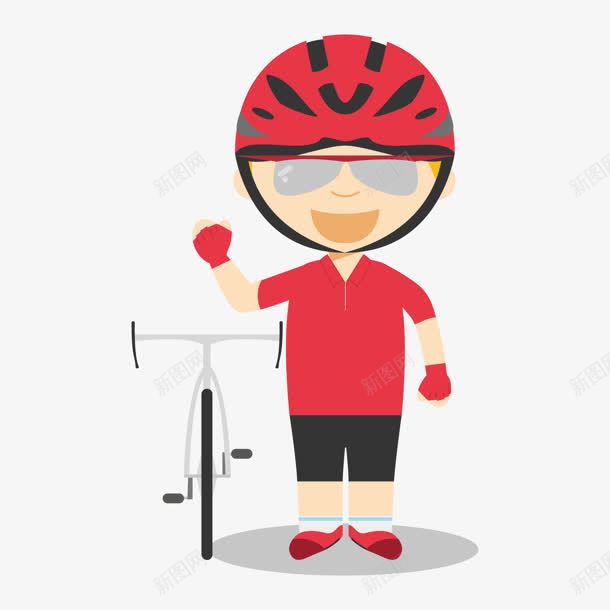 红色自行车少年奥运会png免抠素材_新图网 https://ixintu.com 奥运会 少年 红色 自行车