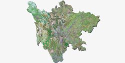 四川卫星地图素材