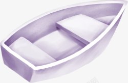 浅紫色小船素材