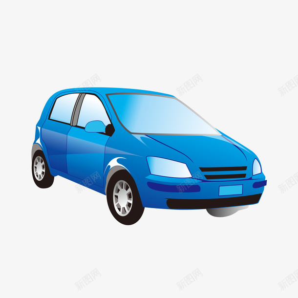 蓝色小汽车图案png免抠素材_新图网 https://ixintu.com 图案 小汽车 蓝色 蓝色小汽车图案