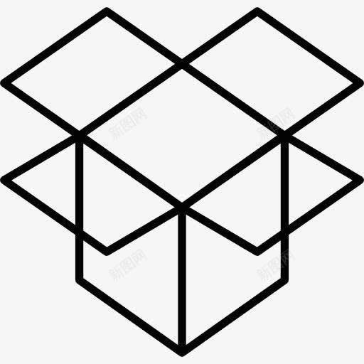 Dropbox的标志图标png_新图网 https://ixintu.com 标志 标识 界面 社交网络 符号 网络
