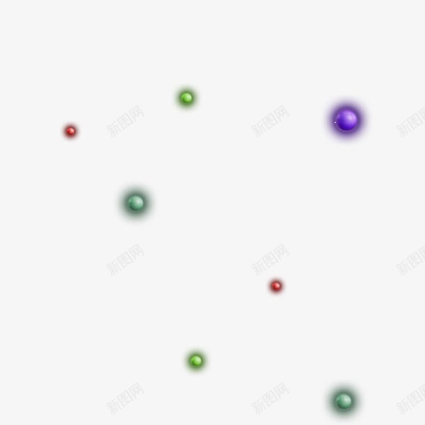 发光的彩色球png免抠素材_新图网 https://ixintu.com PNG免抠图 PNG免抠图下载 圣诞节 淘宝 紫色的球 绿色 背景 蓝色 装饰