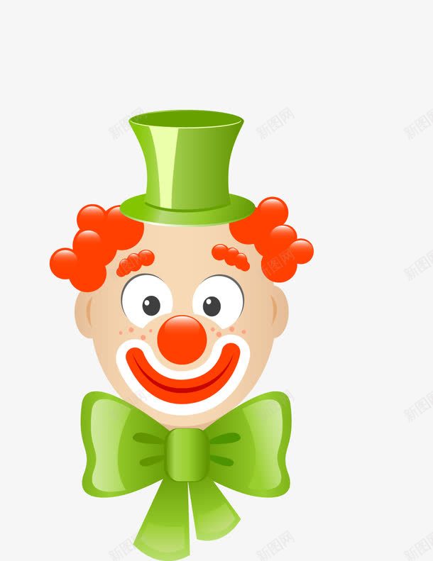卡通小丑玩具png免抠素材_新图网 https://ixintu.com 卡通 卡通玩具 小丑 帽子 玩具卡通 矢量帽子 红鼻子 绿色 表演