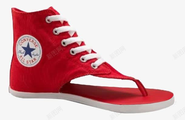 红色夏季凉鞋png免抠素材_新图网 https://ixintu.com 产品实物 人字拖 凉鞋 夏季 红色