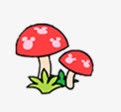 海报卡通红色小蘑菇效果png免抠素材_新图网 https://ixintu.com 卡通 效果 海报 红色 蘑菇