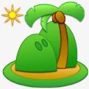 岛椰子树cocohomeicons图标png_新图网 https://ixintu.com Coconut Island tree 岛 树 椰子