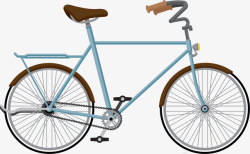 停着的自行车自行车大赛蓝色自行车高清图片