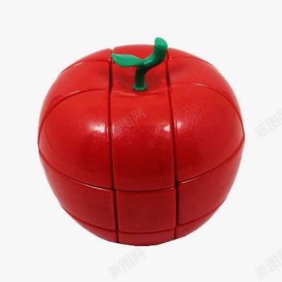 苹果魔方玩具红色png免抠素材_新图网 https://ixintu.com 玩具 红色 苹果 魔方