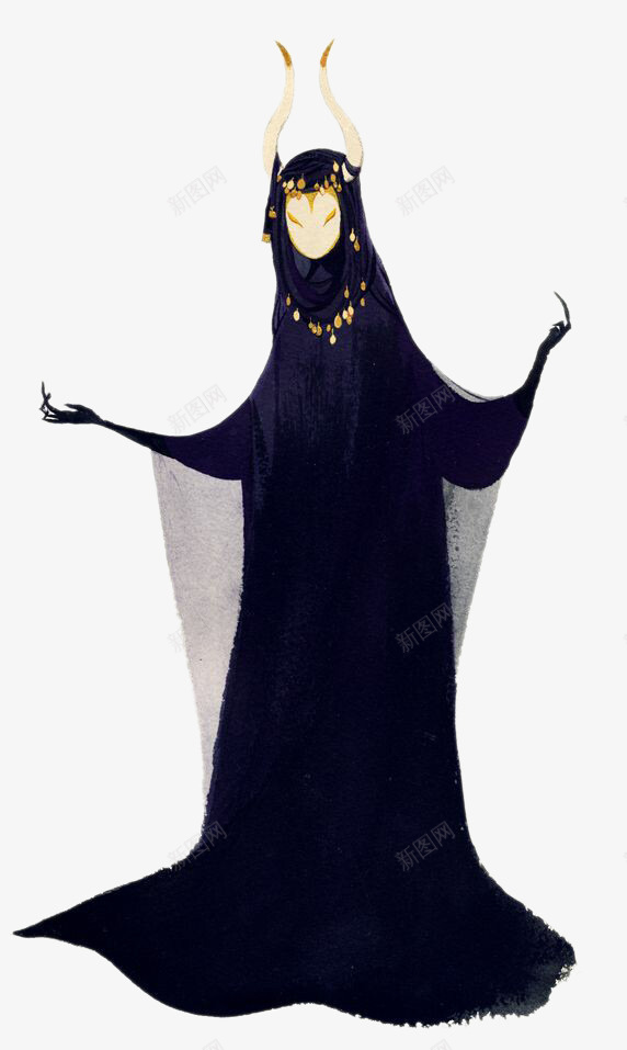 巫师psd免抠素材_新图网 https://ixintu.com 人物 卡通手绘 巫师