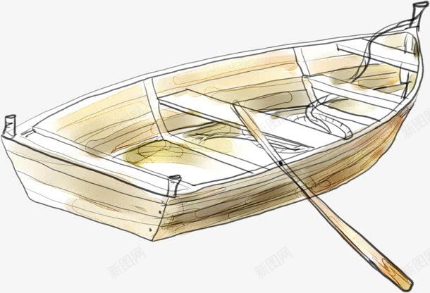 手绘简约小船png免抠素材_新图网 https://ixintu.com 小船 简约 设计