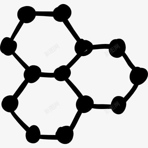 三个六边形图标png_新图网 https://ixintu.com 三 六边形 分子 形状 手绘 教育 科学
