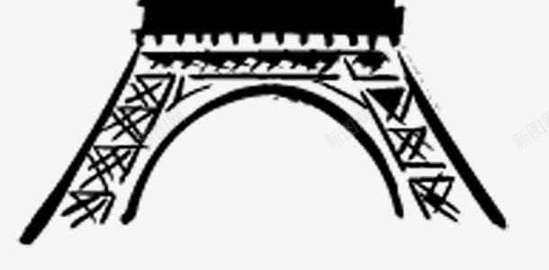 铁塔png免抠素材_新图网 https://ixintu.com png 卡通 手绘 装饰 铁塔 黑色