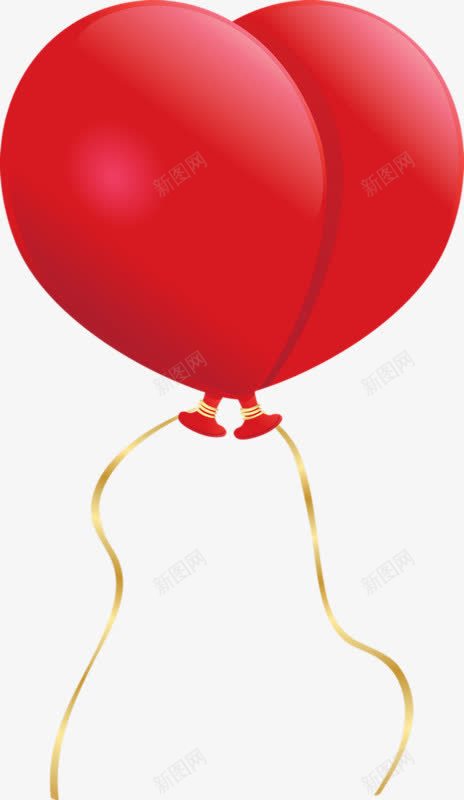 214情人节气球装饰png免抠素材_新图网 https://ixintu.com 情人节 气球 爱心 红色