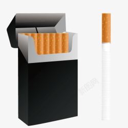 烟吸烟烟盒素材