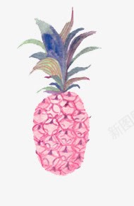 彩绘菠萝png免抠素材_新图网 https://ixintu.com 彩绘菠萝 手绘水果 水果