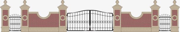 小区大门png免抠素材_新图网 https://ixintu.com 大门 小区大门 矢量门 铁门 门 门矢量图