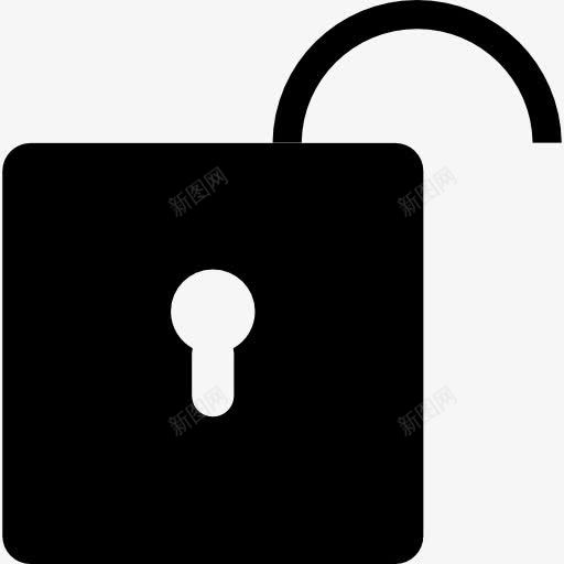 解锁图标png_新图网 https://ixintu.com 不安全 块 安全挂锁 隐私