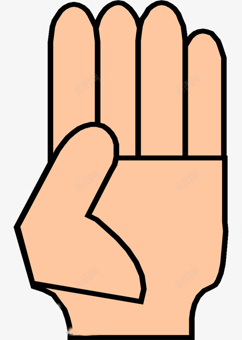 禁止手势图标png_新图网 https://ixintu.com 图案 图识 手 手势 手图标 标志 禁止手势 肉色手图案
