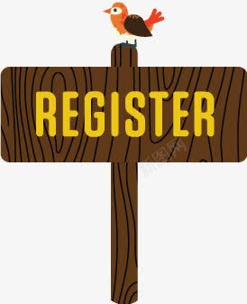 register注册路牌卡通png免抠素材_新图网 https://ixintu.com register 卡通 注册 路牌