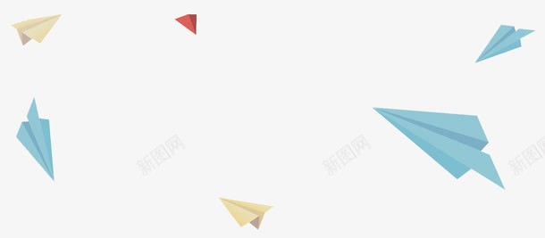漂浮纸飞机png免抠素材_新图网 https://ixintu.com 彩色纸飞机 漂浮纸飞机 纸飞机