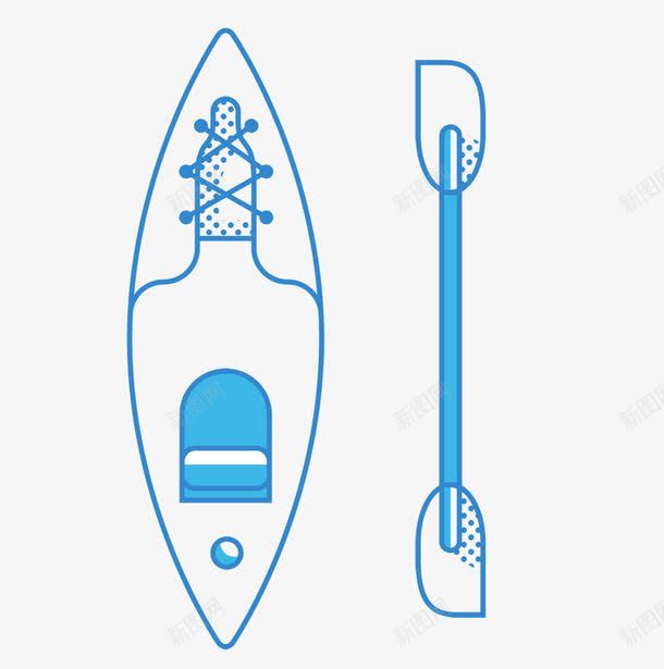 小船船桨简笔png免抠素材_新图网 https://ixintu.com 小船 简笔 船桨 蓝色小船 蓝色船桨