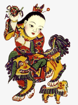 武门神中国风春节门神装饰图案高清图片