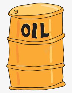 彩色石油罐矢量插画石油矿物资源高清图片