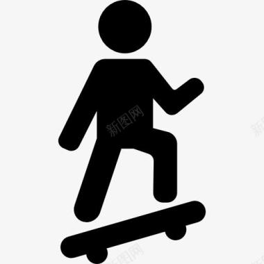 男子滑冰图标图标