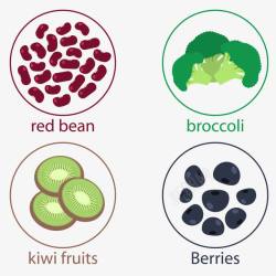 绿色食物种子元素素材