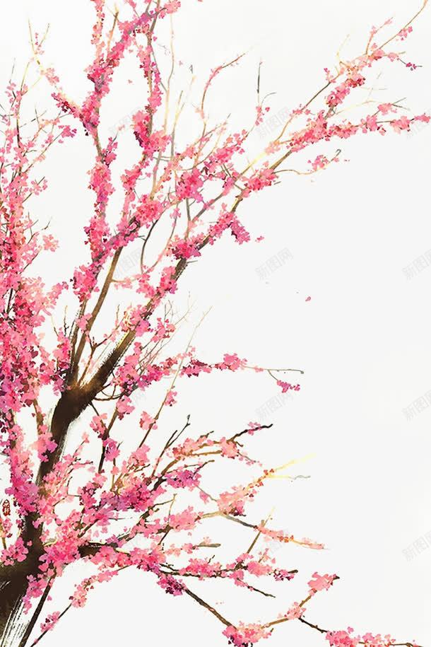 粉色的世界png免抠素材_新图网 https://ixintu.com 底图 桃花 粉色 装饰
