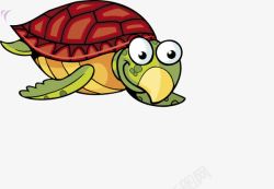 卡通乌龟红色海龟素材